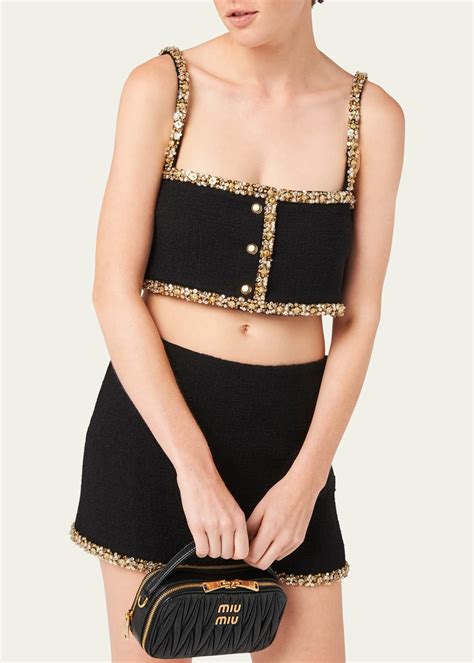 miu miu tank top crystal